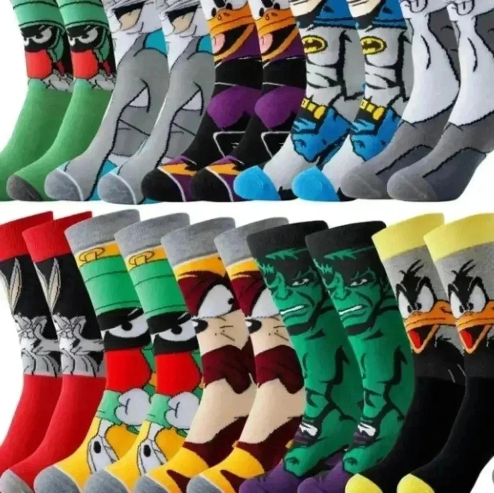 > New 1 pair of unisex cartoon socks Casual
